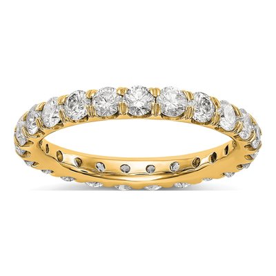 14K Yellow Gold 2 ct tw Lab-Grown Diamond Eternity Band