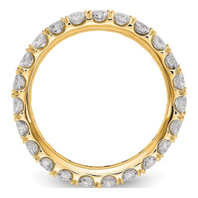 14K Yellow Gold 2 ct tw Lab-Grown Diamond Eternity Band – view 2