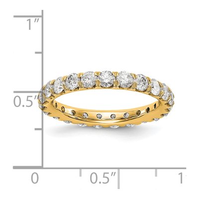 14K Yellow Gold 2 ct tw Lab-Grown Diamond Eternity Band – view 3