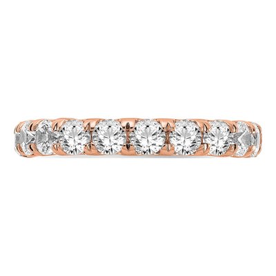 14K Rose Gold 3 ct tw Lab-Grown Diamond Sz Eternity Band – view 4
