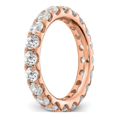 14K Rose Gold 3 ct tw Lab-Grown Diamond Sz Eternity Band – view 7