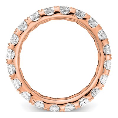 14K Rose Gold 3 ct tw Lab-Grown Diamond Eternity Band – view 3