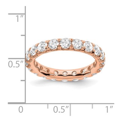 14K Rose Gold 3 ct tw Lab-Grown Diamond Eternity Band – view 4