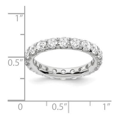 14K White Gold 3 ct tw Lab-Grown Diamond Eternity Band – view 4