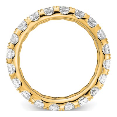 14K Yellow Gold 3 ct tw Lab-Grown Diamond Eternity Band – view 3