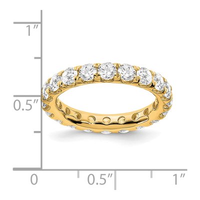 14K Yellow Gold 3 ct tw Lab-Grown Diamond Eternity Band – view 4