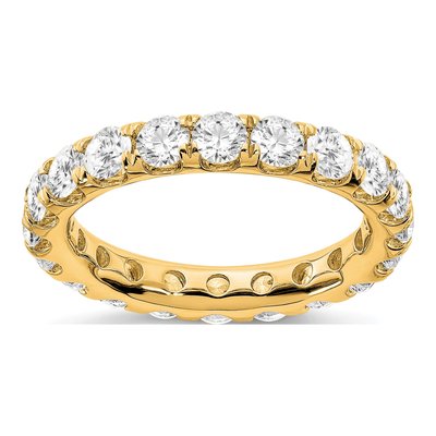 14K Yellow Gold 3 ct tw Lab-Grown Diamond Eternity Band