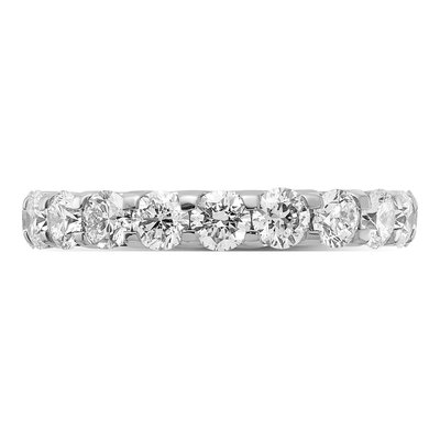 14K White Gold 3 ct tw Lab-Grown Diamond Eternity Band – view 3