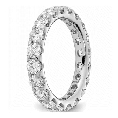 14K White Gold 3 ct tw Lab-Grown Diamond Eternity Band – view 4