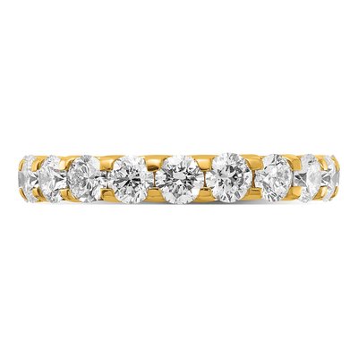 14K Yellow Gold 3 ct tw Lab-Grown Diamond Eternity Band – view 3