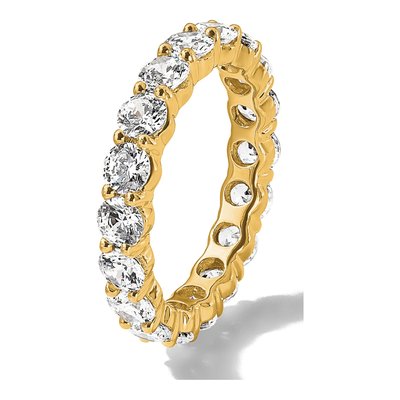 14K Yellow Gold 3 ct tw Lab-Grown Diamond Eternity Band – view 8