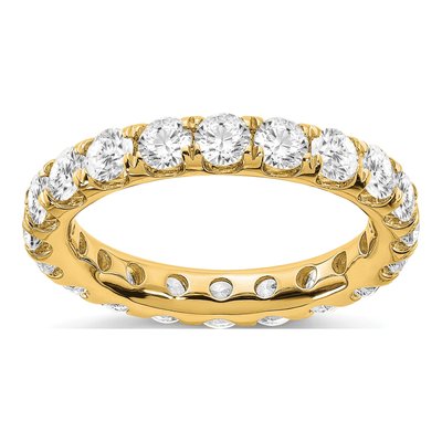 14K Yellow Gold 3 ct tw Lab-Grown Diamond Eternity Band
