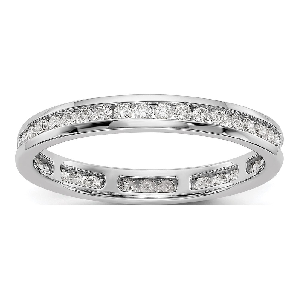 14K White Gold 1/2 ct tw Lab-Grown Diamond Eternity Ring