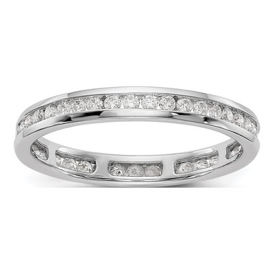 14K White Gold 1/2 ct tw Lab-Grown Diamond Eternity Ring