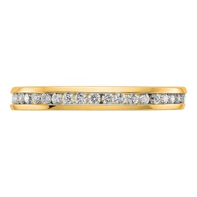14K Yellow Gold 1/2 ct tw Lab-Grown Diamond Eternity Ring – view 4