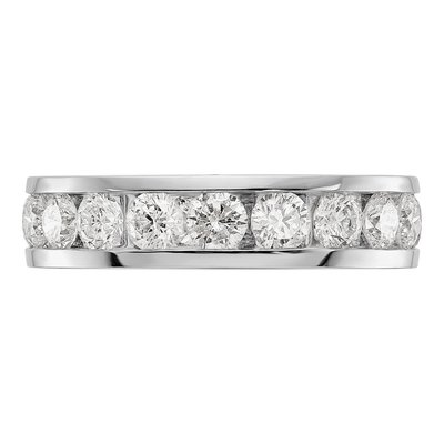14K White Gold 3 ct tw Diamond Eternity Band – view 3
