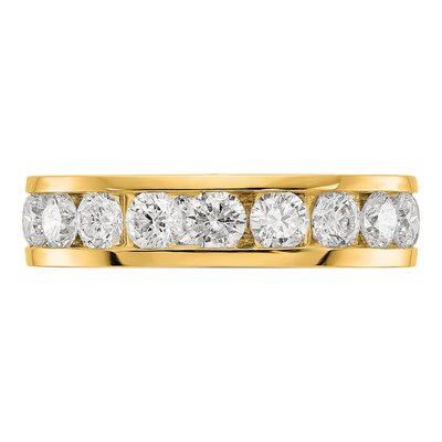 14K Yellow Gold 3 ct tw Diamond Eternity Band – view 3