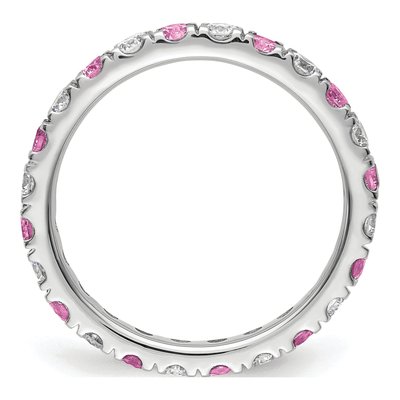 14K White Gold 3/4 ct tw Lab-Grown Diamond Eternity Ring – view 3