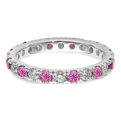 14K White Gold 3/4 ct tw Lab-Grown Diamond Eternity Ring – view 5