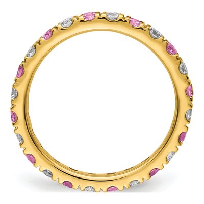 14K Yellow Gold 3/4 ct tw Lab-Grown Diamond Ring – view 3