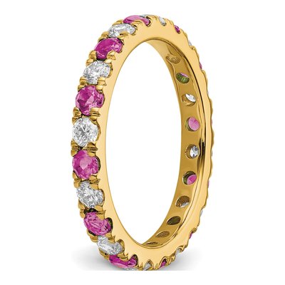 14K Yellow Gold 3/4 ct tw Lab-Grown Diamond Ring – view 6