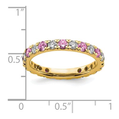 14K Yellow Gold 3/4 ct tw Lab-Grown Diamond Ring – view 7