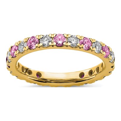 14K Yellow Gold 3/4 ct tw Lab-Grown Diamond Ring