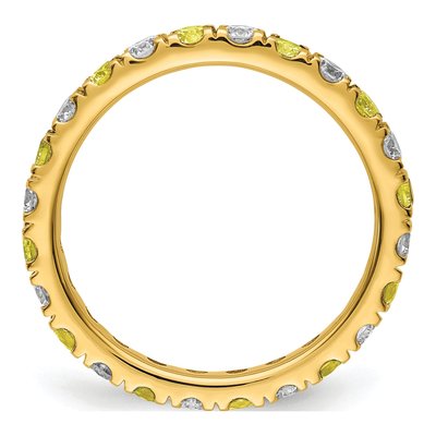 14K Yellow Gold 3/4 ct tw Lab-Grown Diamond Eternity Ring – view 3