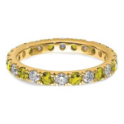 14K Yellow Gold 3/4 ct tw Lab-Grown Diamond Eternity Ring – view 5