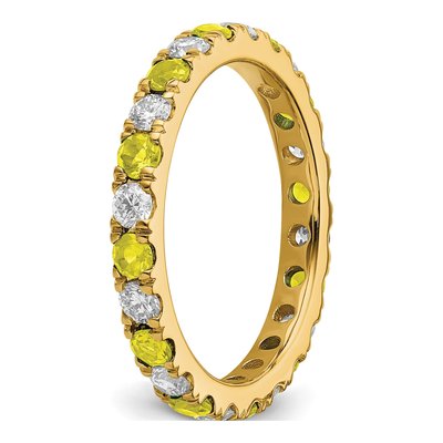 14K Yellow Gold 3/4 ct tw Lab-Grown Diamond Eternity Ring – view 6