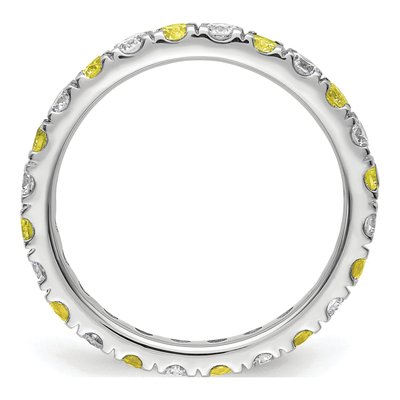 14K White Gold 3/4 ct tw Lab-Grown Diamond Eternity Ring – view 3