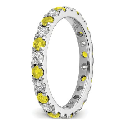 14K White Gold 3/4 ct tw Lab-Grown Diamond Eternity Ring – view 6