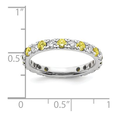 14K White Gold 3/4 ct tw Lab-Grown Diamond Eternity Ring – view 7