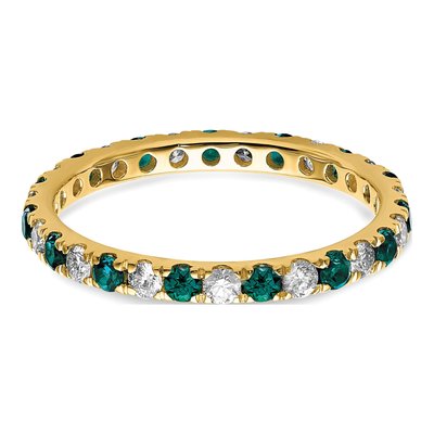 14K Yellow Gold 3/8 ct tw Lab-Grown Diamond Eternity Ring – view 4