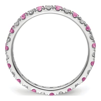 14K White Gold 3/8 ct tw Lab-Grown Diamond Ring – view 3