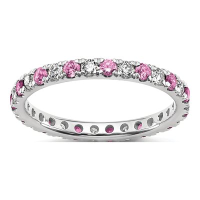 14K White Gold 3/8 ct tw Lab-Grown Diamond Ring