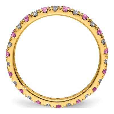 14K Yellow Gold 3/8 ct tw Lab-Grown Diamond Ring – view 3