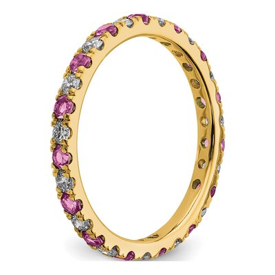 14K Yellow Gold 3/8 ct tw Lab-Grown Diamond Ring – view 5