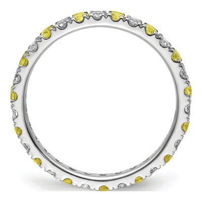 14K White Gold 3/8 ct tw Lab-Grown Diamond Eternity Ring – view 3