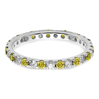 14K White Gold 3/8 ct tw Lab-Grown Diamond Eternity Ring – view 4