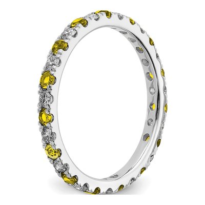 14K White Gold 3/8 ct tw Lab-Grown Diamond Eternity Ring – view 5