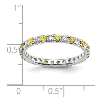 14K White Gold 3/8 ct tw Lab-Grown Diamond Eternity Ring – view 6