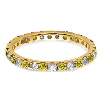 14K Yellow Gold 3/8 ct tw Lab-Grown Diamond Eternity Ring – view 4