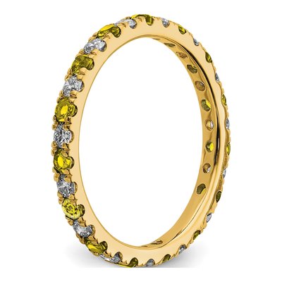 14K Yellow Gold 3/8 ct tw Lab-Grown Diamond Eternity Ring – view 5