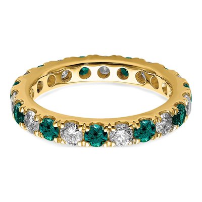 14K Yellow Gold 1 ct tw Lab-Grown Diamond Eternity Ring – view 5