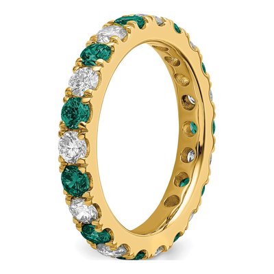 14K Yellow Gold 1 ct tw Lab-Grown Diamond Eternity Ring – view 6