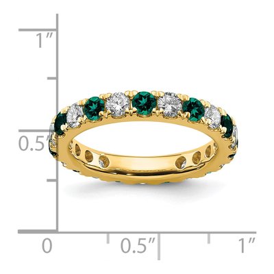 14K Yellow Gold 1 ct tw Lab-Grown Diamond Eternity Ring – view 7