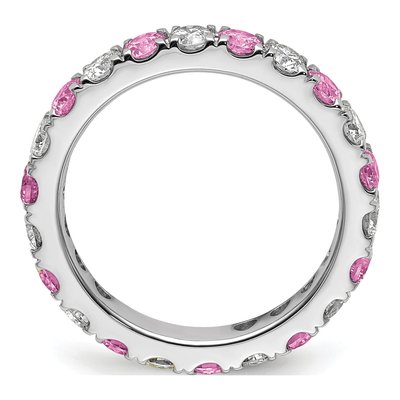 14K White Gold 1 ct tw Lab-Grown Diamond Eternity Ring – view 2
