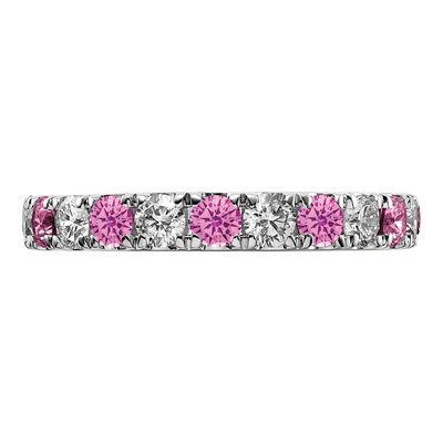 14K White Gold 1 ct tw Lab-Grown Diamond Eternity Ring – view 3