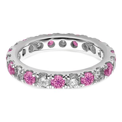 14K White Gold 1 ct tw Lab-Grown Diamond Eternity Ring – view 4